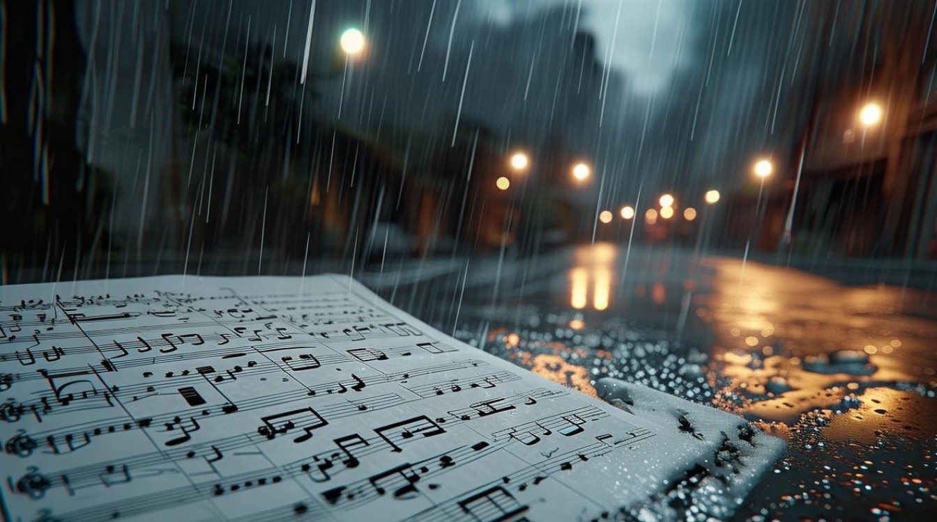 雨夜再见简谱，为何用音符道别雨夜？