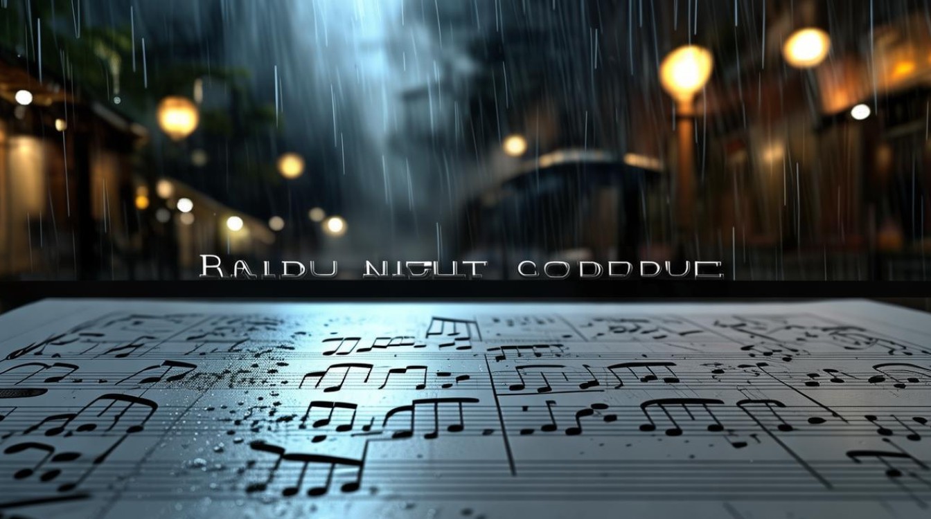 雨夜再见简谱