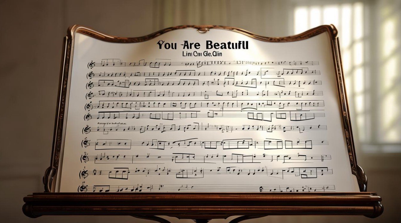 You Are Beautiful刘沁演唱版简谱哪里能找到？