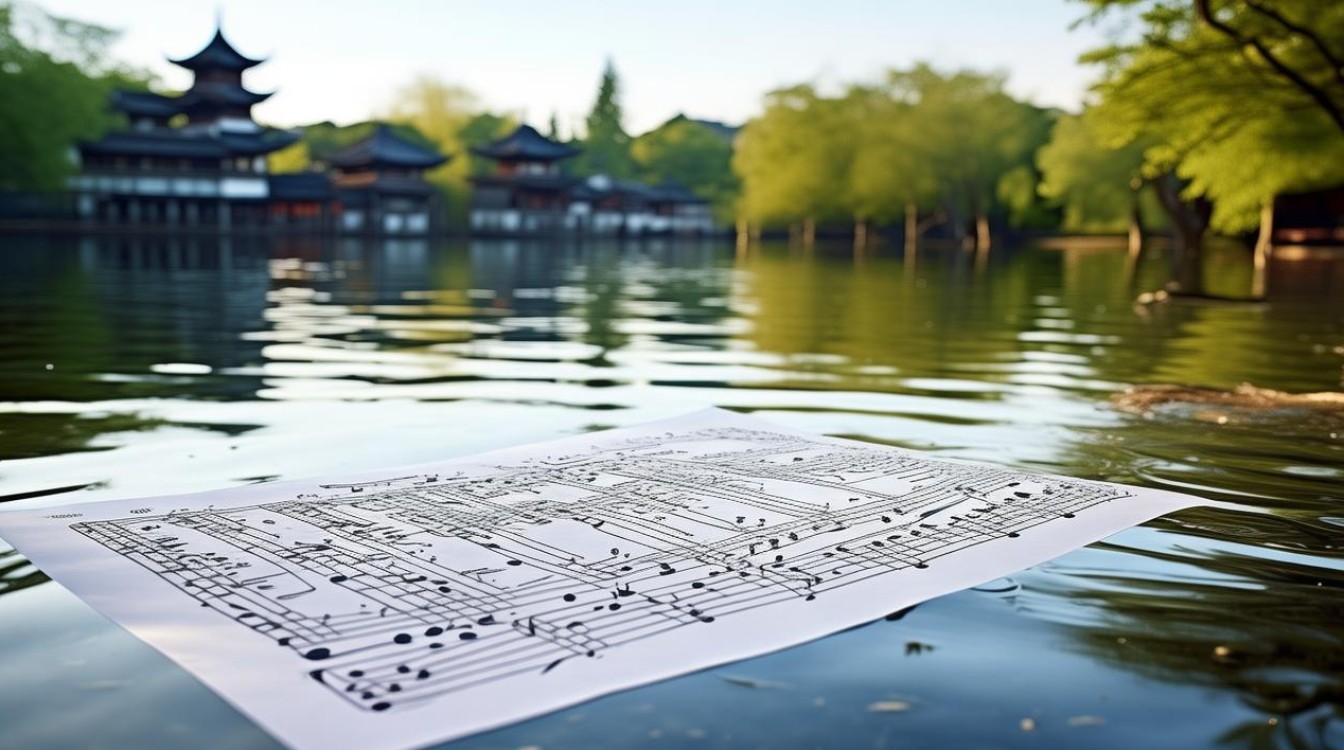 苏州湖畔的简谱，如何用音符描绘江南水畔的诗意风景？