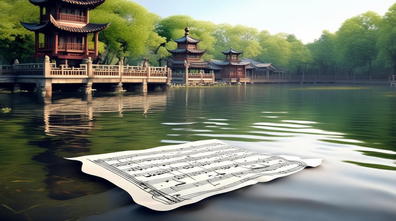 苏州湖畔 简谱