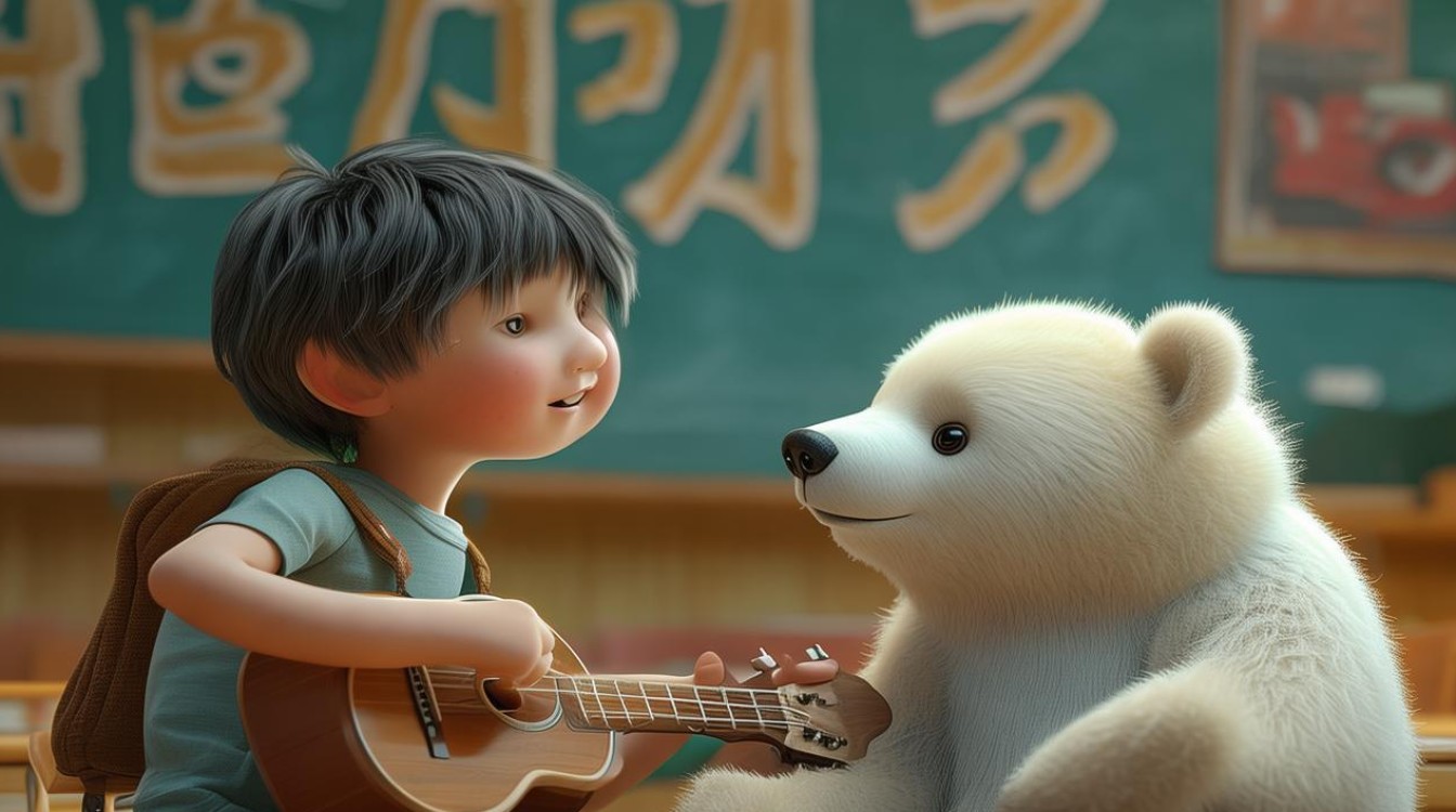 等你下课尤克里里白熊