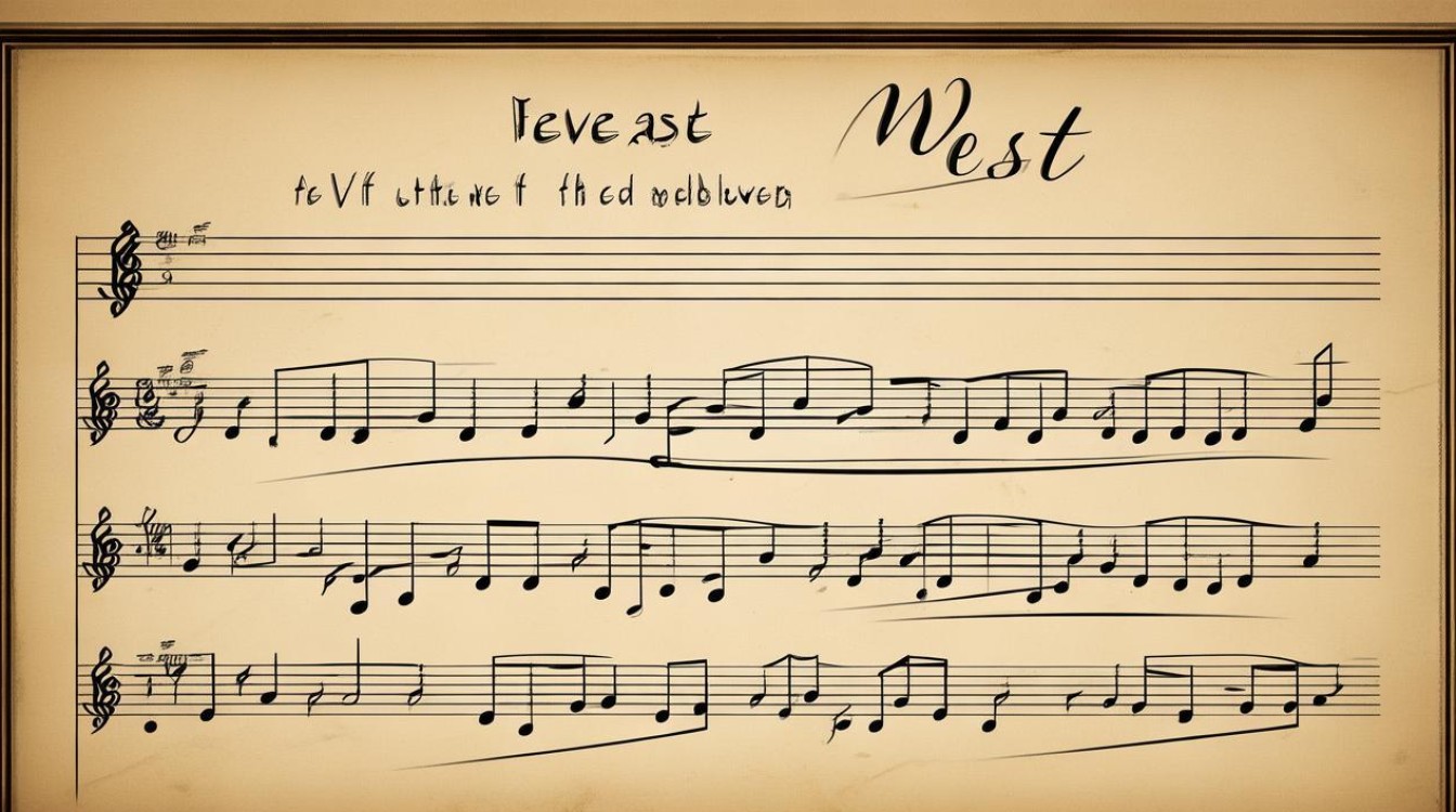 go west简谱