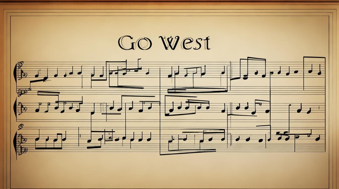 go west简谱