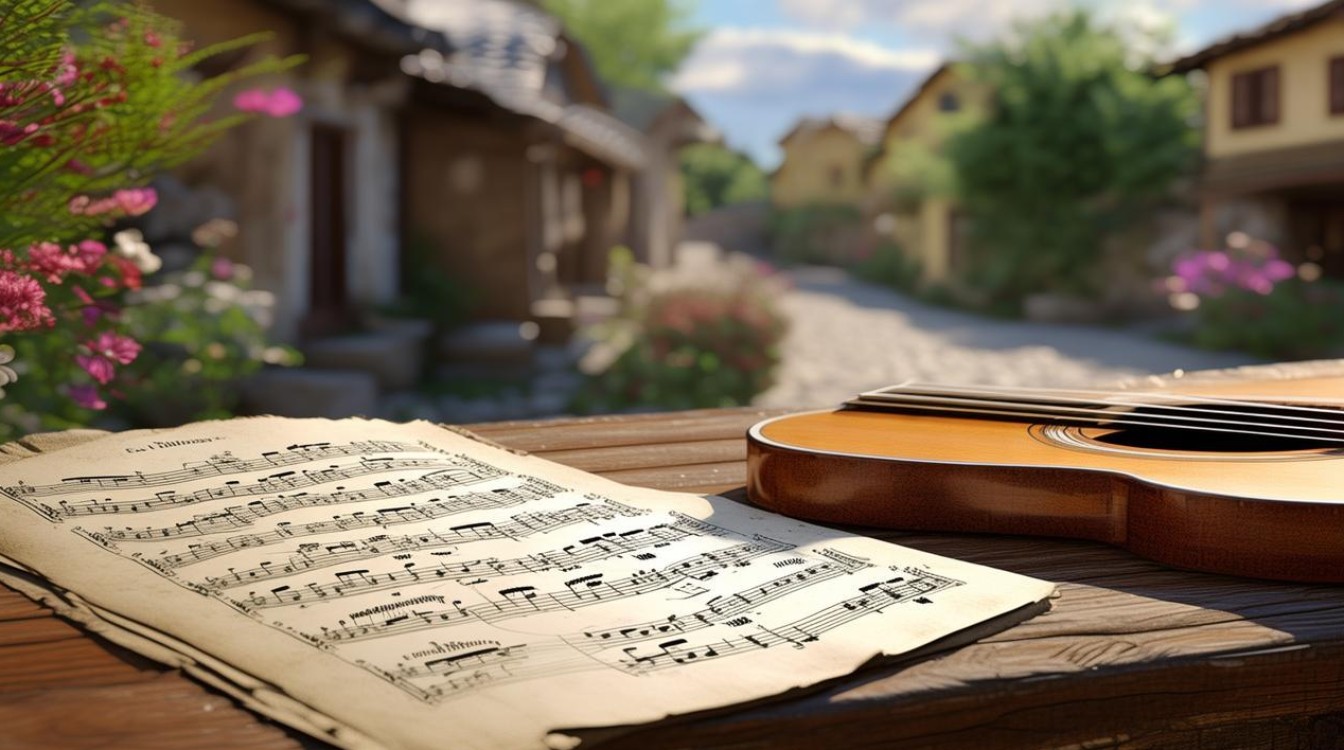 故乡 玩易吉他谱