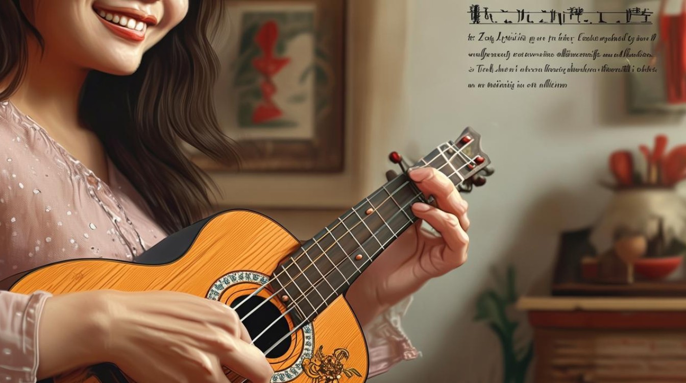 老婆张杰 尤克里里