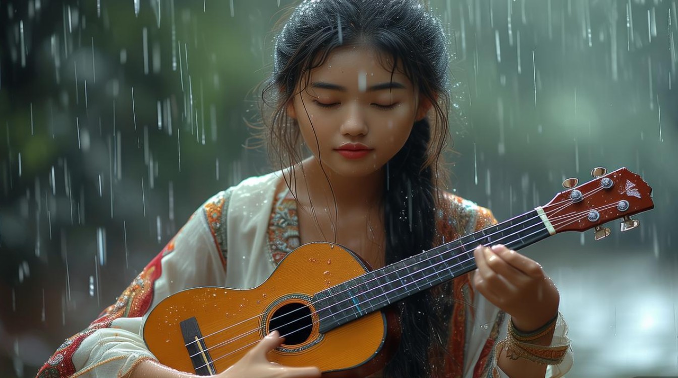秋雨的姑娘尤克里里
