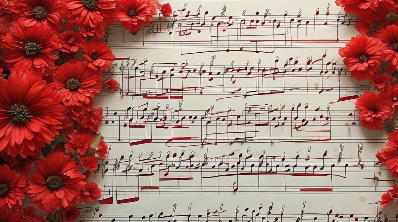 红颜红花简谱