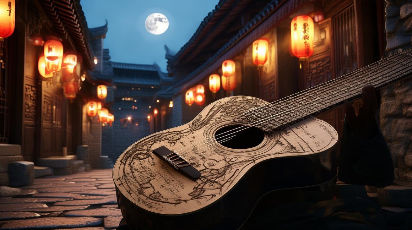 浔阳月夜 吉他谱