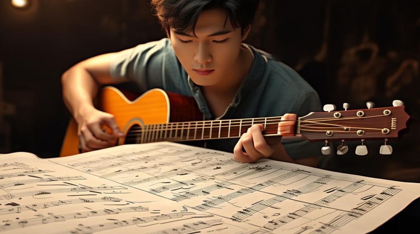 哪里可以找到鹿晗歌曲的吉他谱资源？求推荐！