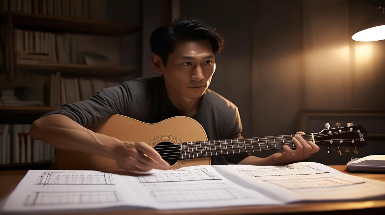 不想睡陈晓东吉他谱哪里找？求完整弹唱教学谱！
