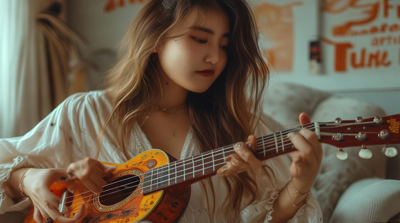 女友给我弹尤克里里