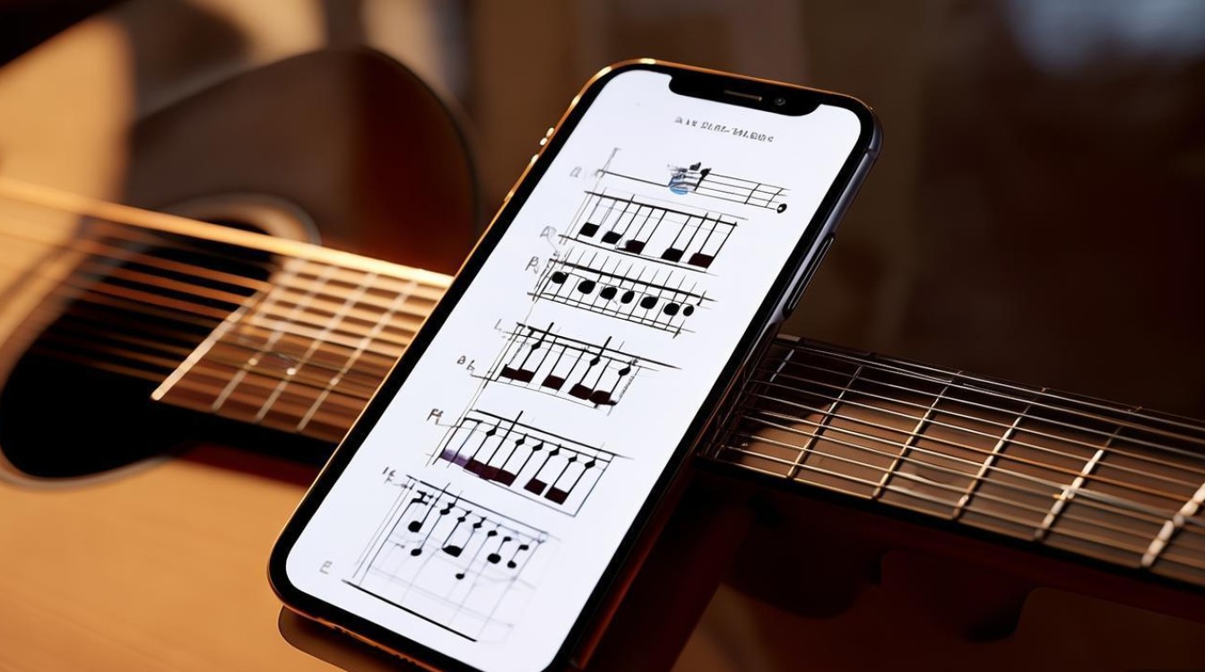 如何在iPhone上找到吉他扫弦的吉他谱？