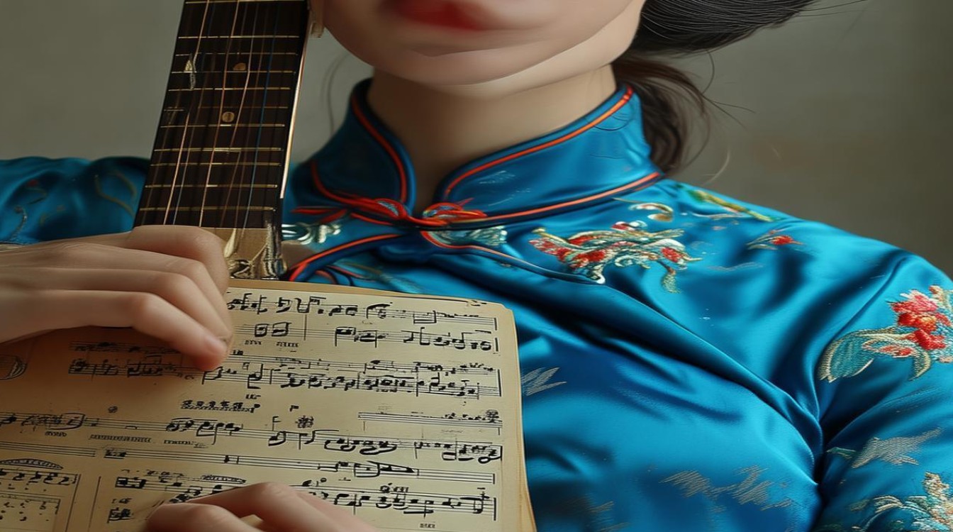 蓝旗袍 吉他谱
