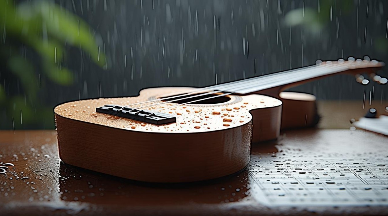 雨中尤克里里和弦响起，和弦与雨声交织出怎样的诗意瞬间？
