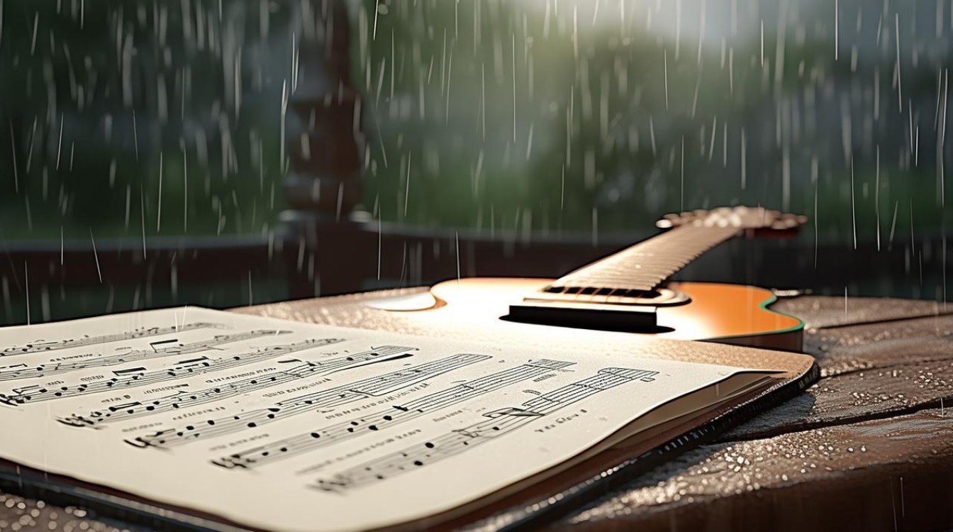 偶阵雨 吉他谱