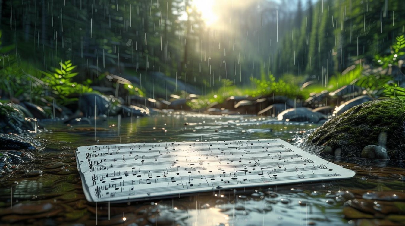 空山新雨 简谱