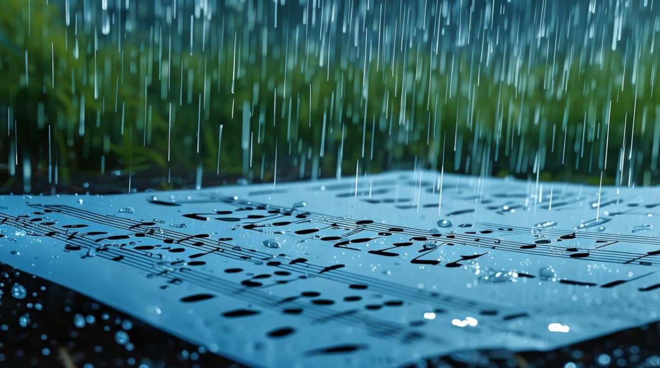 蓝色雨 简谱