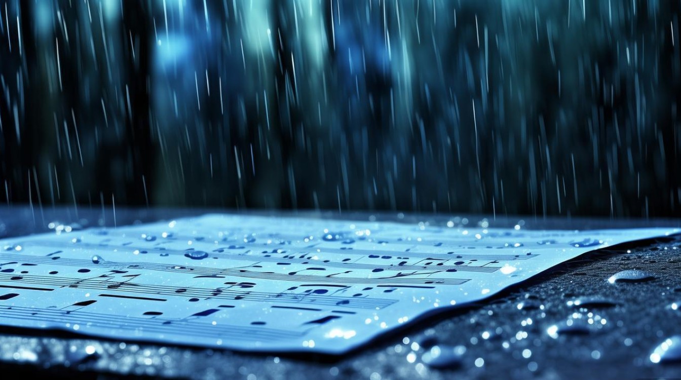 蓝色雨 简谱